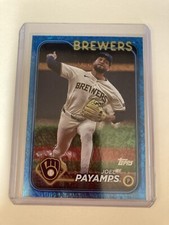 2024 Topps Update Blue Sparkle Foil Parallel /999 Joel Payamps US153 Brewers