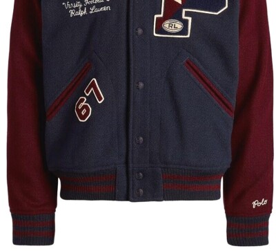 Polo Ralph Lauren New York ALL STARS Varsity 67 Navy Maroon Wool