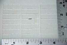 21 CLEAR 1/4" x 1 1/4" BULLSEYE THIN GLASS TOPS 90 COE COMPATIBLE FOR FUSION