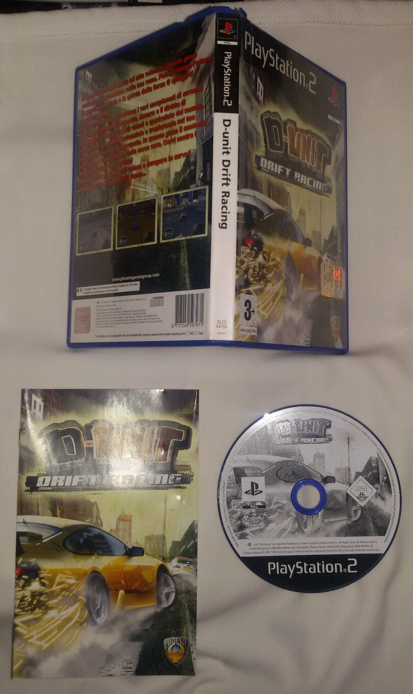 D-UNIT DRIFT RACING - PlayStation 2 PS2 Gioco Game Playstation Driving