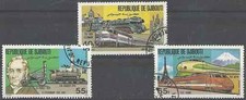 Timbres Trains Djibouti 531/3 o lot 10419
