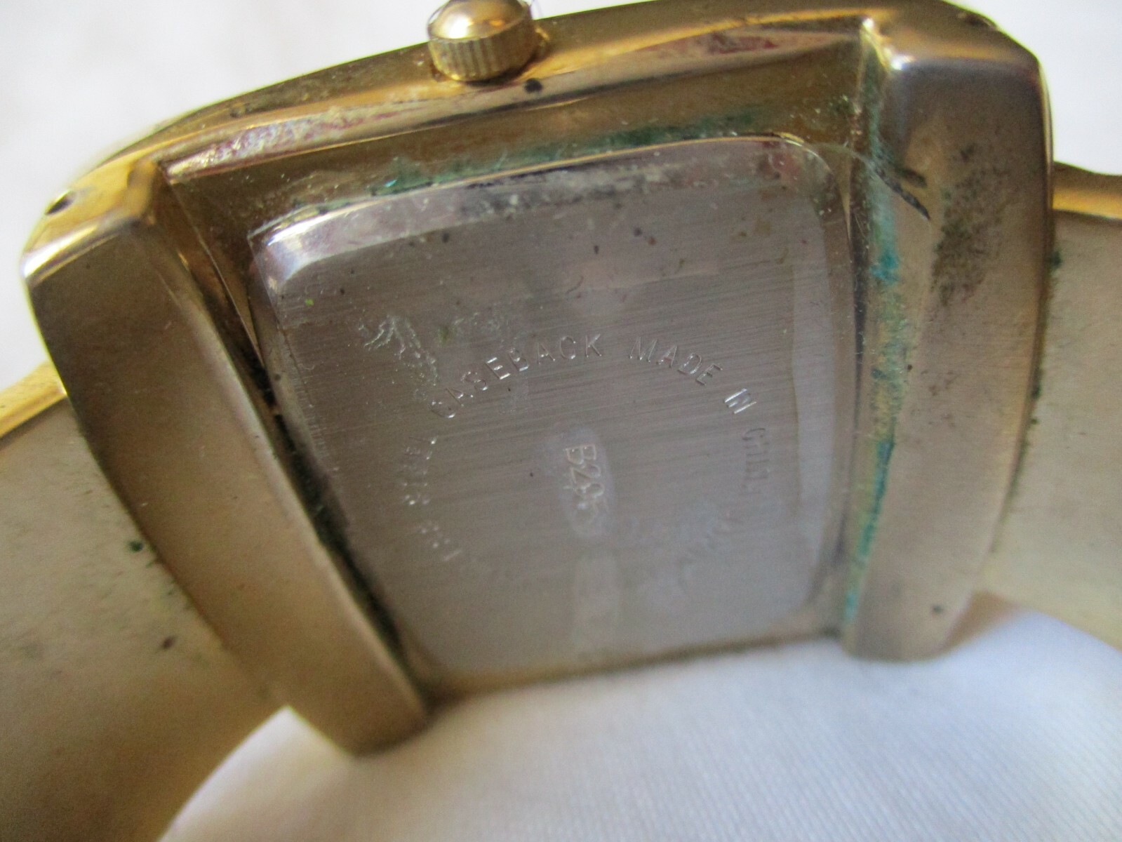 Gossip Wristwatch Rectangular White Face Gold Ton… - image 11