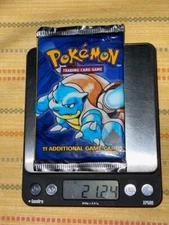 Heavy Pokemon Base Set Black Triangle Error Booster Pack 21.24 Grams!