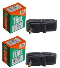DURO 1 PAIR BICYCLE Inner Tube 20" x 1-3/8" AMERICAN/SCHRADER 33mm Long VALVE.