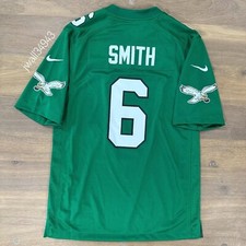 Authentic Nike DeVonta Smith Mens Kelly Green Philadelphia Eagles Game Jersey