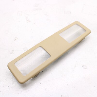 1995-2003 BMW E38 E39 Front Vanity Mirror Light Sand Beige Tan Lamp OEM
