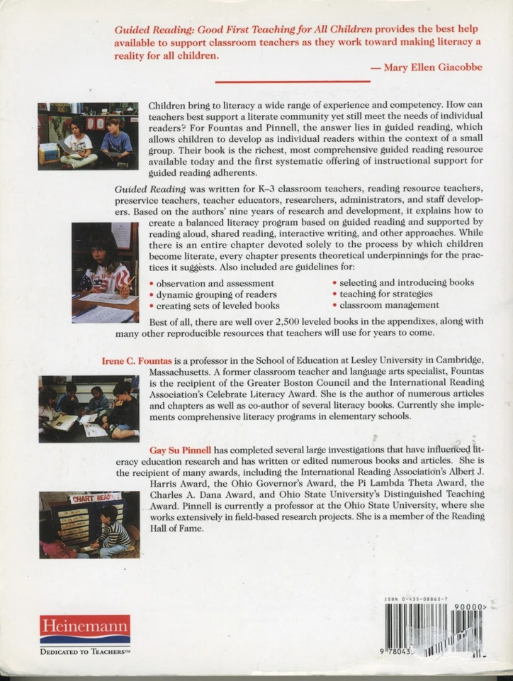 Guided Reading: Good First Teaching for All Children  Pinnell & Fountas - Image 2 of 2