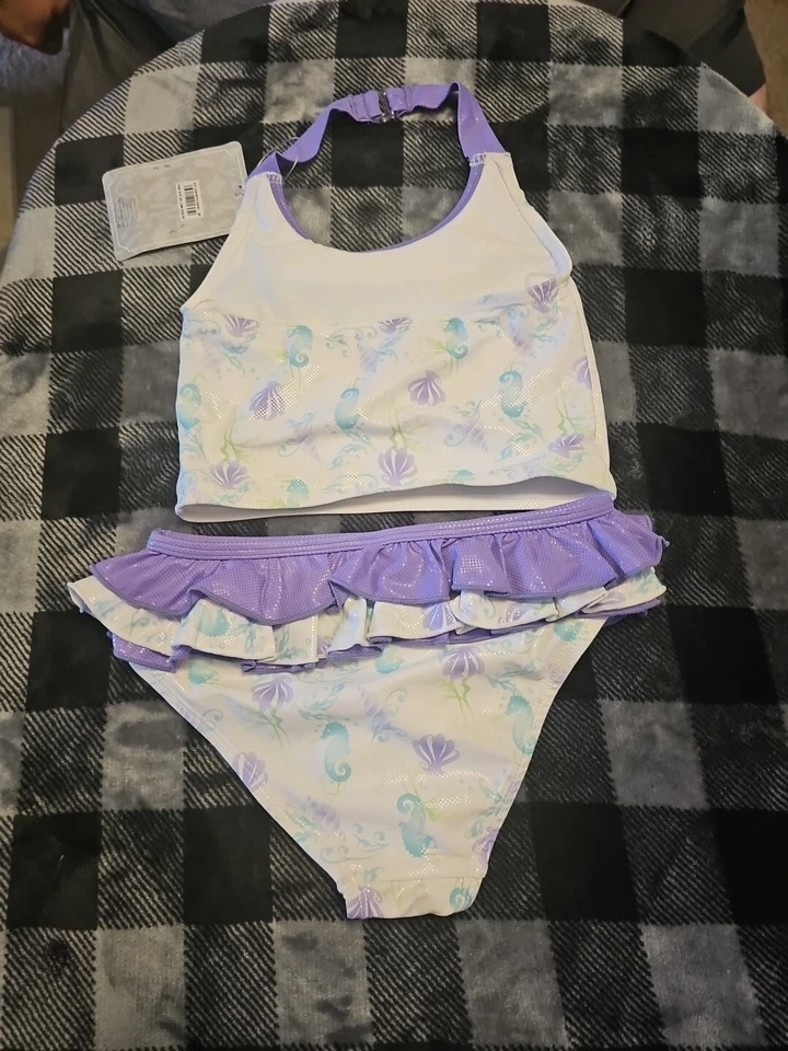 Disney Store Ariel 2 Piezas Traje de Baño Niños Talla 7/8 Nuevo con Etiquetas Princesa Foto 3 de 3