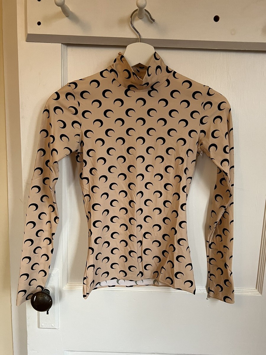 Brand New Marine Serre Nude Crescent Moon Top Size Small | eBay