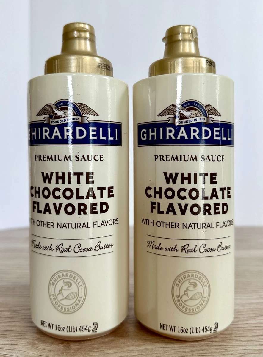 Ghirardelli Premium White Chocolate Flavored Sauce Pack Of 2 NEW