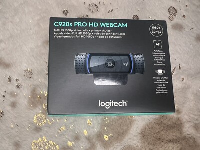 NEW LOGITECH C920s PRO HD WEBCAM FULL HD 1080p PRIVACY SHUTTER 960-001257 BLACK