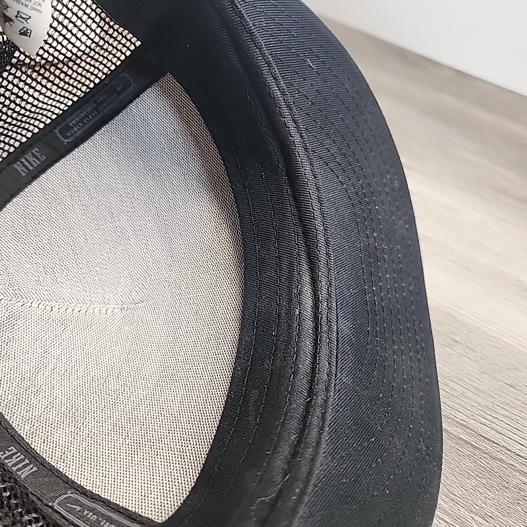 Black Nike Patch Trucker Hat Adjustable - image 9