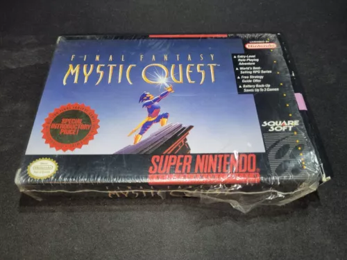 Final Fantasy: Mystic Quest Authentic Super Nintendo SNES EXMT+ COMPLETE n box!