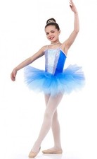 Colors Of Love BLUE Child X-Small New Dance Costume Camisole Ballet Tutu
