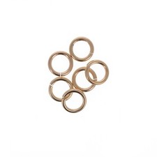 5pc, 10mm, 14ga, 14kt Gold Open Jump Split Rings, Gold Filled Jewelry Findings