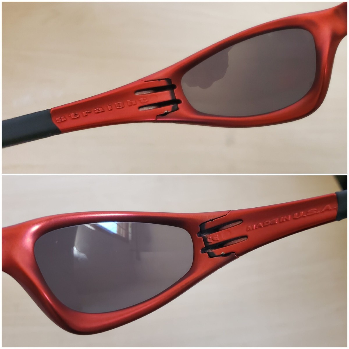 Oakley Straight Jacket FMJ Red with Black Lens | eBay Oakley Straight Jacket FMJ Red with Black Lens | eBay