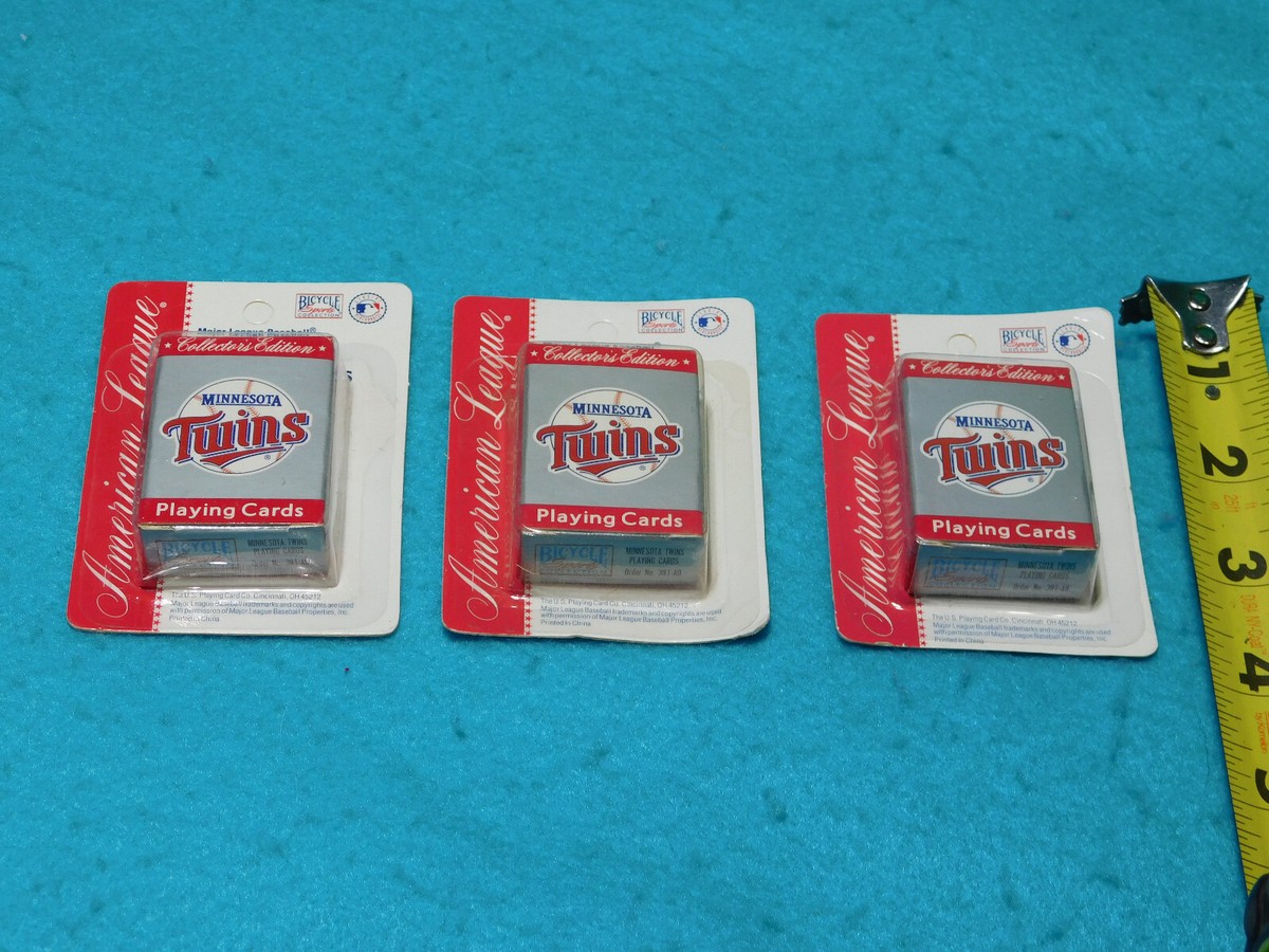 Major League Baseball Micro Mini Playing Cards MinnesotaTwins New 
