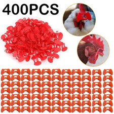 400pcs Pinless Chicken Peepers Pheasant Poultry Blinders Spectacles No Fighting