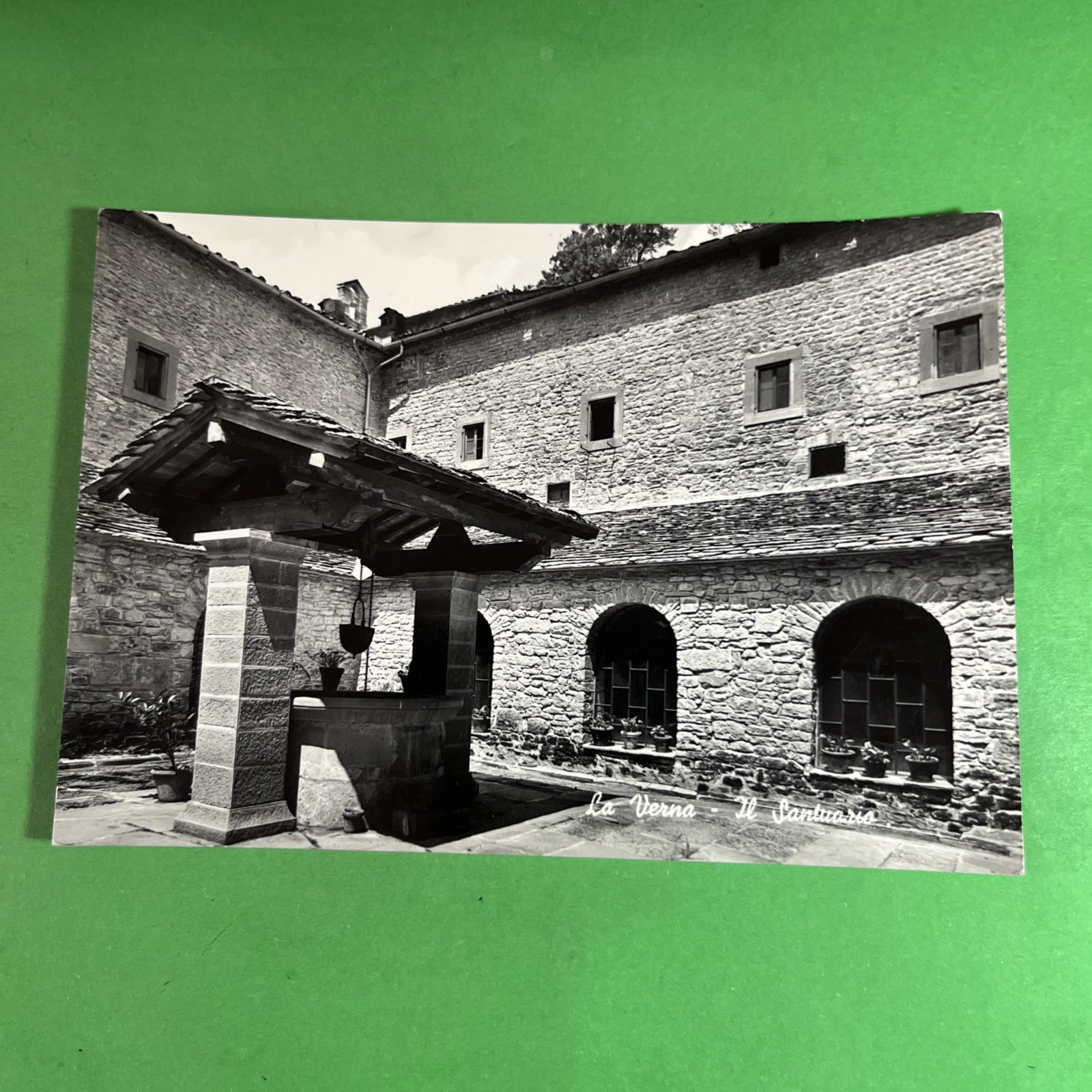 LA VERNA IL SANTUARIO NON VIAGGIATA- CARTOLINA BIANCO E NERO - ANSICHTSKARTE
