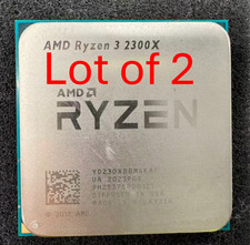 Lot of 2 AMD Ryzen 3 2300X Desktop Processor 3.5GHz, Socket AM4 Tested