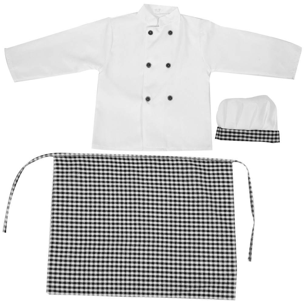 Conjunto de cocina para niños Disfraz de chef Abrigo Niño Conjunto Panadero