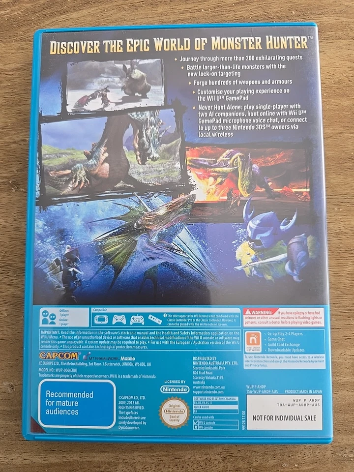 Monster Hunter 3 Ultimate - Nintendo Wii U - PAL - Complete With Manual - Vgc! - Image 2 of 4