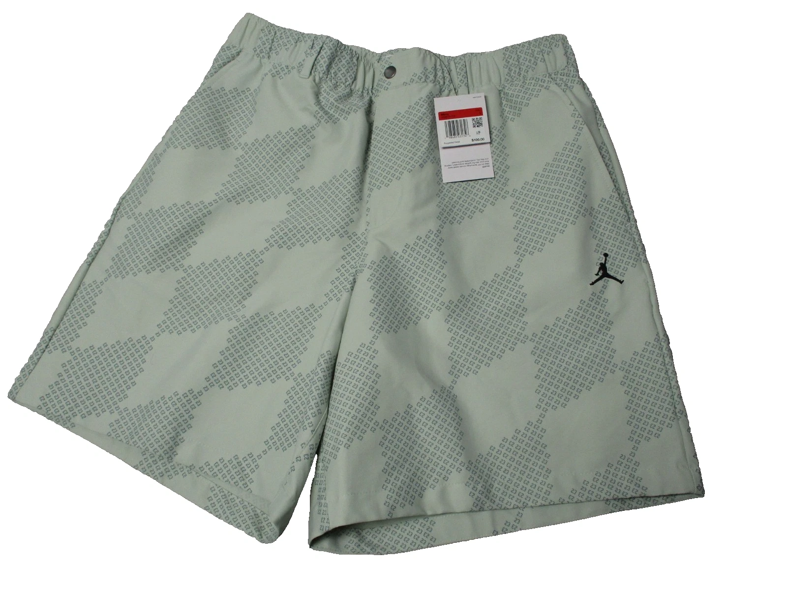Nike Air Jordan Dri-FIT Golf Shorts Diamond Pattern Blue/Green Mens Large