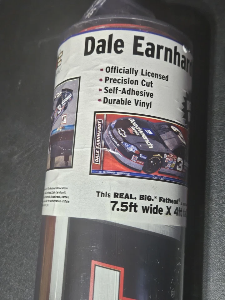 Dale Earnhardt Sr Car #3 Fathead NASCAR Wall Graphic Race Decal W7'5" X H4’ - Image 2 of 4