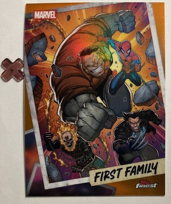 2026 Finest Fantastic Four New Fantastic Four 13/25 Orange First Family #FF-16