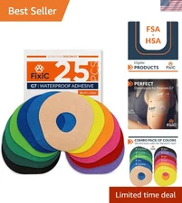 25 PCS Dexcom G7 Adhesive Patches – Long-Lasting Waterproof Protection