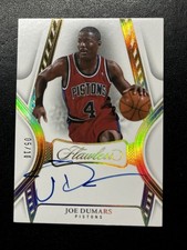 2024/25 Flawless Basketball Joe Dumars Gold Auto 5/10 On Card Auto