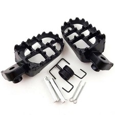 Universal A Pair 8mm Bolt Aluminum Motorcycle Motocross Wide Foot Pegs Footrest