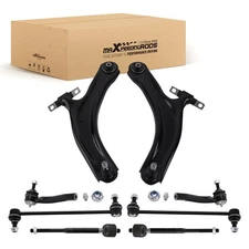 Front Lower Control Arms + Tie Rod + Sway Bar Link for 2007-2012 Nissan Sentra