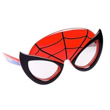Spider Man Sunglasses Child Costume Accessory UV 400 Red Web Mask Sun-Staches