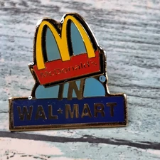 Walmart Employee Associate Pin - McDonald's In Wal-Mart Golden Arches