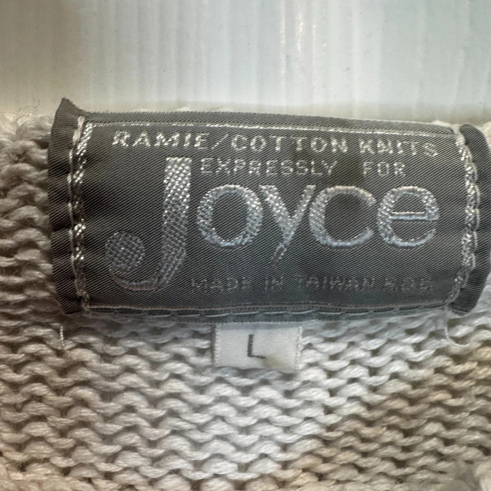 Винтажный пуловер Joyce свитер тропическая интарсия вышивка тукан цветочный размер M - Изображение 4 из 4