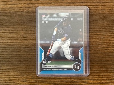 2022 Topps Now Jonantha Aranda Call Up 06/49 Tampa Bay Rays