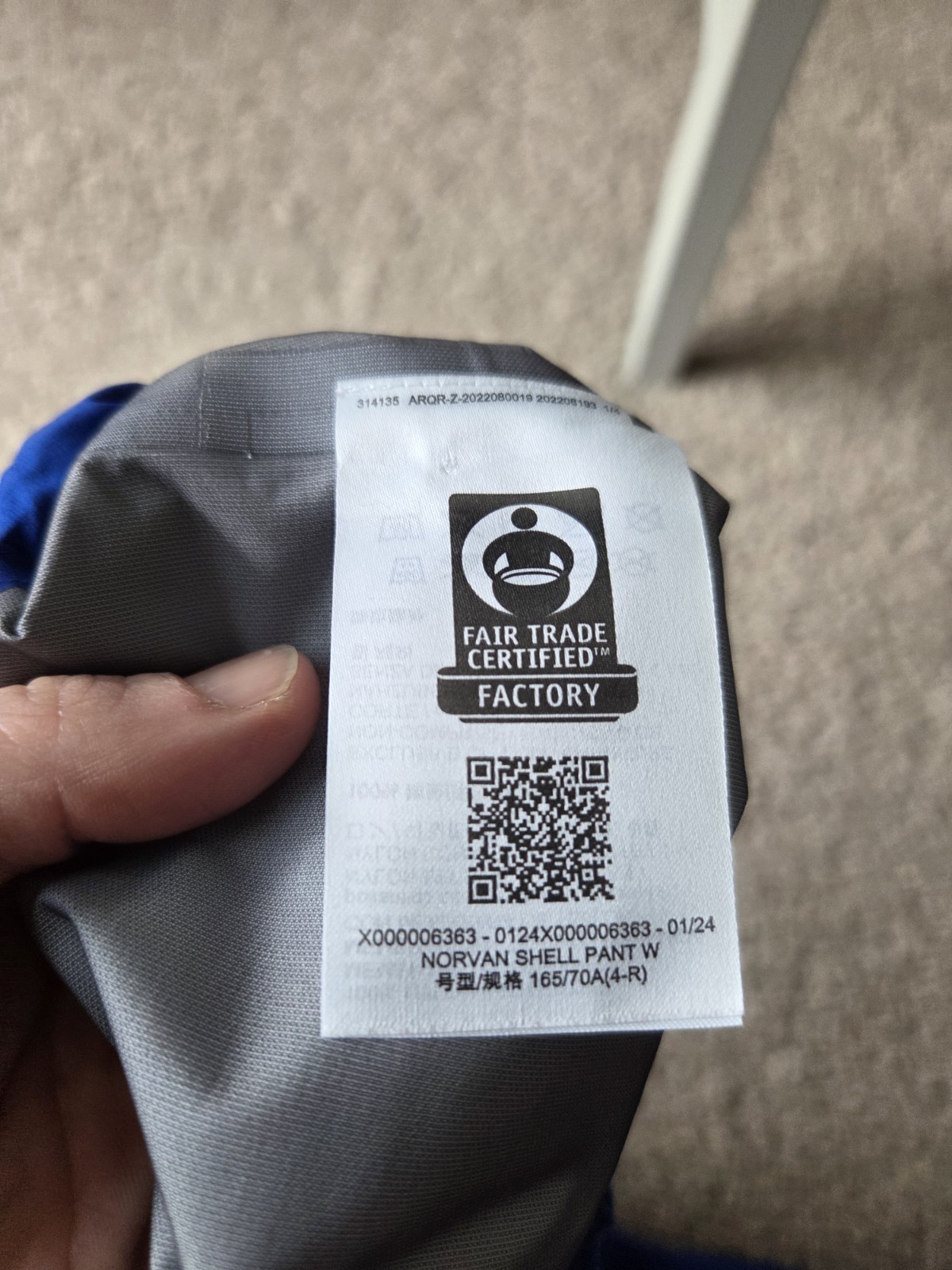 Arcteryx Norvan Shell Rain Pants Womens 4 Mens Small thumbnail 5