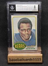 1976 Topps Walter Payton #148 BGS 8 Chicago Bears Rookie Card F1. rookie card picture