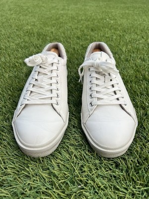 ALLSAINTS Brody Leather Low Top Men s Trainers White Size US 10 / EUR 43