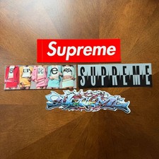 Supreme Sticker Lot Box Logo Girls Split Tag 100 Authentic