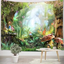Wandteppich Dschungel Wald Kinder Schlafzimmer Wohnzimmer Party 150x100cm
