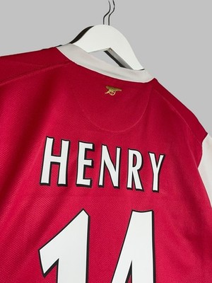 14 Henry Arsenal FC 2007/08 Home Football Shirt Soccer Jersey | eBay