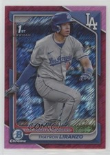 2024 Bowman Chrome Prospects Fuchsia Shimmer Refractor /199 Thayron Liranzo 3q5