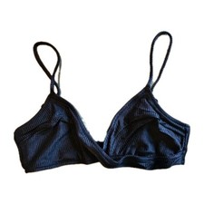 American Eagle Aerie Swimsuit Black Scoop Bikini Top Women  s Medium