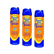 3 Pack Banana Boat Sport Coolzone Continuous Spray Spf 30 1.8 Oz Each