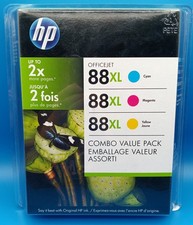 HP INK 88XL Color Combo pack Tri-Color Office Jet Pro K550, K5400, K8600, K7480