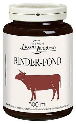 Jürgen Langbein Rinder-Fond, 500 ml, kräftig im Geschmack, gluten-/laktosefrei