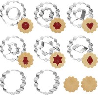 PläTzchen Ausstecher 8Tlg Keksausstecher Weihnachten Linzer PläTzchen Formen