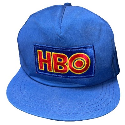 Vintage 80s HBO HOME BOX OFFICE Patch SNAP BACK TRUCKER HAT Pay Per View Cinemax